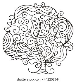 Abstract tree. Vector illustration.