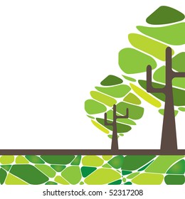 Abstract tree. vector illustration