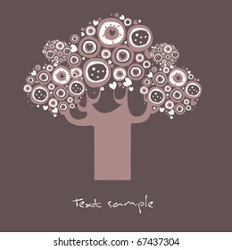 Abstract tree. vector illustration