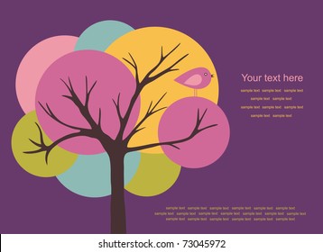 abstract tree. vector illustration