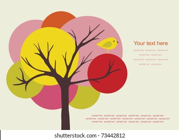 abstract tree. vector illustration