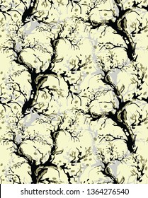 abstract tree vector leaves  