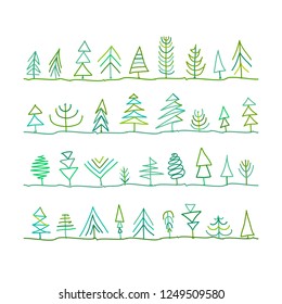 Abstract trees collection