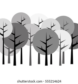 abstract trees icon image vector illustration design 