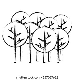 abstract trees icon image vector illustration design 