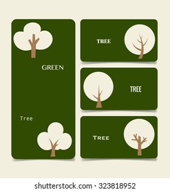 Abstract trees. Vector Illustration.
