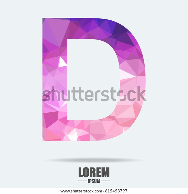 Abstract Trend Polygon Letter D Logo Stock Vector (Royalty Free ...