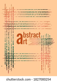 Abstract trending background, trendy vibrant natural colors. Geometric frames made of stripes and dots. Vector template for universal design invitations, advertisements, sales, posters, brochures.