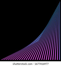 Abstract trending cyberpunk background for digital wallpaper design. Technology background concept. Retro party poster. Line texture background. Geometric line pattern.