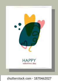 Abstract trending valentines day for web background design. Modern trendy vector art.