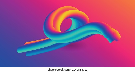 abstract trendy 3d wavy fluid background wallpaper. Colorful gradient color 3d fluid liquid wallpaper background. Abstract 3d landing page template. Website concept, flyer, brochure, banner background