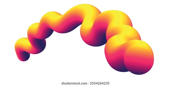 Abstract trendy 3d wavy fluid background wallpaper. Colorful gradient color 3d fluid liquid wallpaper background. Abstract 3d landing page template. Website concept, flyer, brochure, banner background