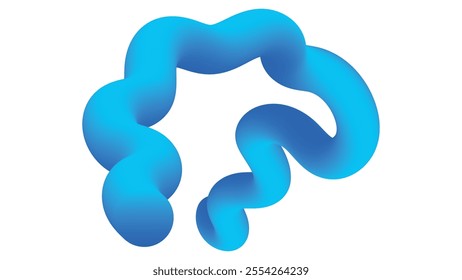 Abstract trendy 3d wavy fluid background wallpaper. Colorful gradient color 3d fluid liquid wallpaper background. Abstract 3d landing page template. Website concept, flyer, brochure, banner background