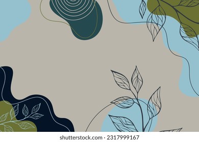 Plantilla de fondo artístico de moda abstracta
