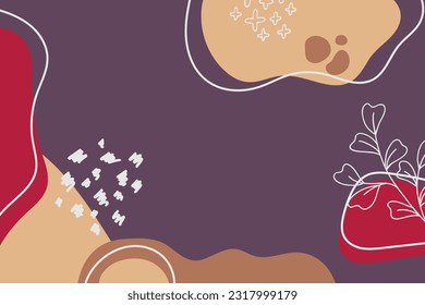 Abstract trendy artistic background template