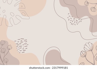 Abstract trendy artistic background template