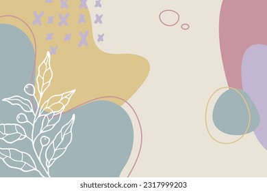Abstract trendy artistic background template