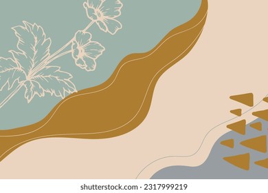 Abstract trendy artistic background template