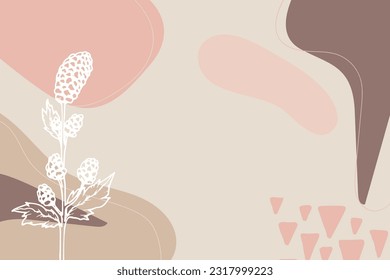 Abstract trendy artistic background template