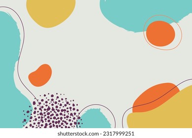 Abstract trendy artistic background template