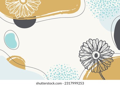 Abstract trendy artistic background template