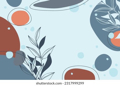 Plantilla de fondo artístico de moda abstracta