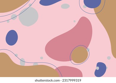 Abstract trendy artistic background template