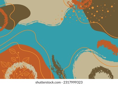 Plantilla de fondo artístico de moda abstracta
