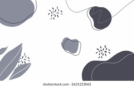 Abstract trendy artistic background template design
