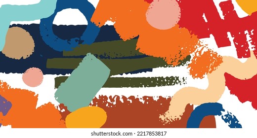Abstract trendy background design with aesthetic random shape pattern for cover, poster, banner, fabric and print