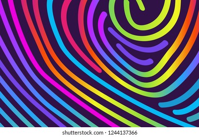 Abstract trendy background with flowing colorful lines. Can be used in design as splashscreen, background