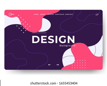 Abstract trendy background for landing pages, can be used for web development
