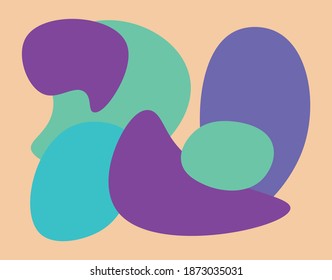 Abstract trendy background . Abstract modern contemporary colorful trendy design style art, vector illustration . Ideal for webs, print, fashion, etc. 
