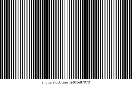 abstract trendy black big to small repeat vertical line pattern perfect for background.