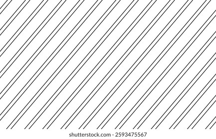 abstract trendy black diagonal double line pattern perfect for background.