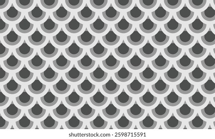 abstract trendy black grey fish scale pattern perfect for background.