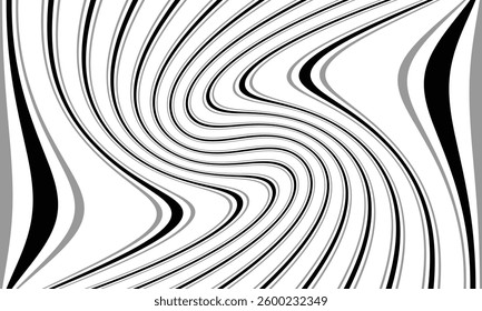 abstract trendy black grey twist line pattern art perfect for background.