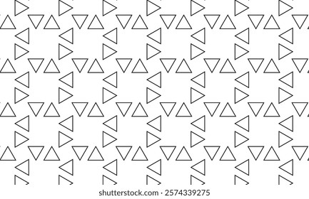 abstract trendy black outline triangle shape pattern perfect for background.