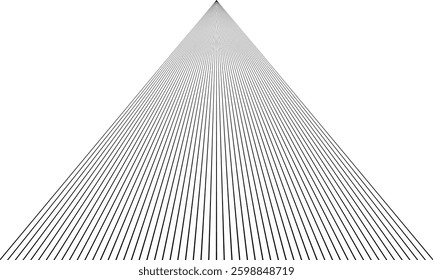 abstract trendy black thin line triangular pattern perfect for background.