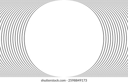 abstract trendy black thin line circle pattern perfect for background.