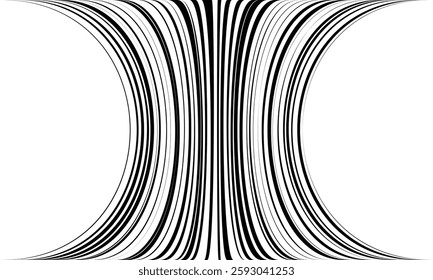 abstract trendy black tweak line hourglass pattern art perfect for background.