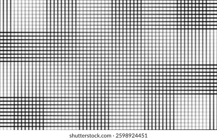 abstract trendy black white gradient edgy grid line plaid pattern perfect for background.