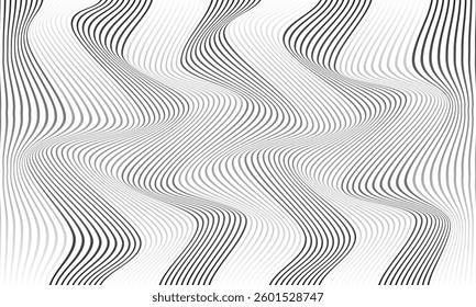 abstract trendy black white gradient diagonal oblique line wave pattern perfect for background.