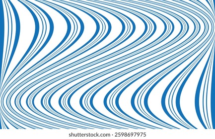 abstract trendy blue big small flowing wave line pattern perfect for background.