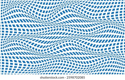 abstract trendy blue rectangle dot wave pattern perfect for background.