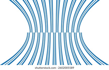 abstract trendy blue squeeze line pattern art perfect for background.
