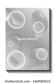 Abstract trendy bubble style covers design. Greyscale gradients background modern template design for web. Cool gradients. Future geometric pattern. Eps10 CMYK