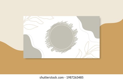 Abstrakte trendige Kartendesign-Vorlage. Schöne leere, flüssige geometrische Formen Hintergrund für persönliche Visitenkarte.