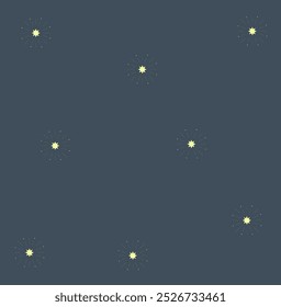 Abstract Trendy Celestial Wallpaper Blue Yellow Vector Design