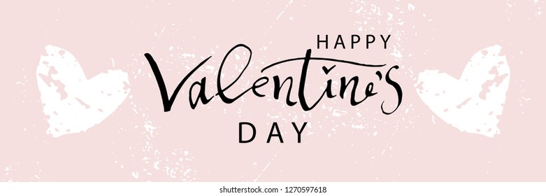 Abstract Trendy Chic Happy Valentine's Day Background. Romantic illustration for postcards, greeting cards, wedding invitations, anniversary, social media, banners, poster, party, save the date, blog